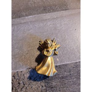 Angel golden guitar ornament xmas figure girl